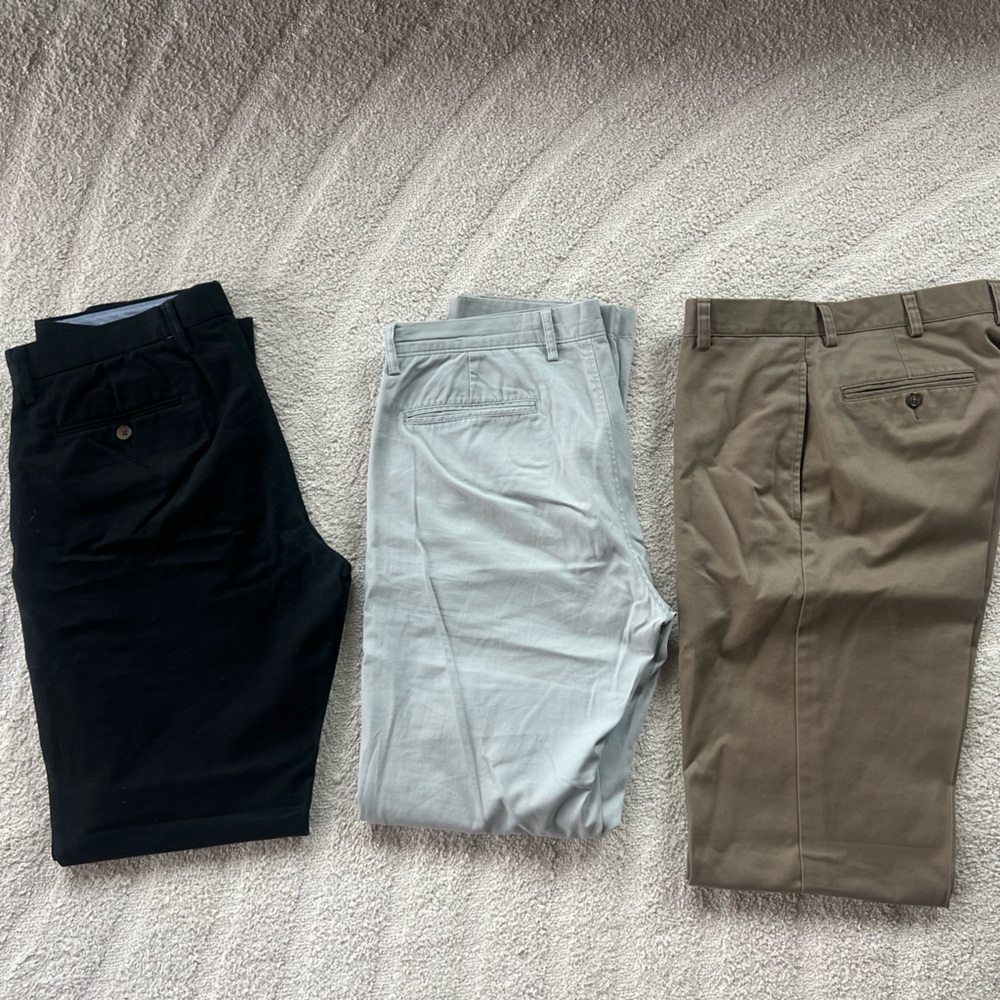 Lot for tall guys: J. Crew Chinos (see description for size details)
